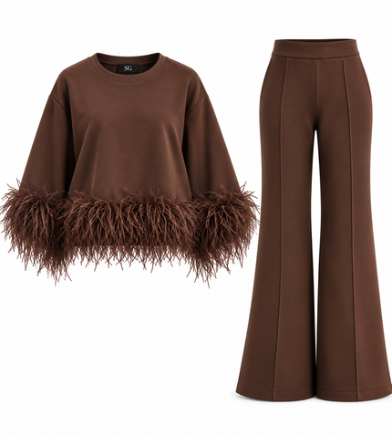 Brown Feather Set