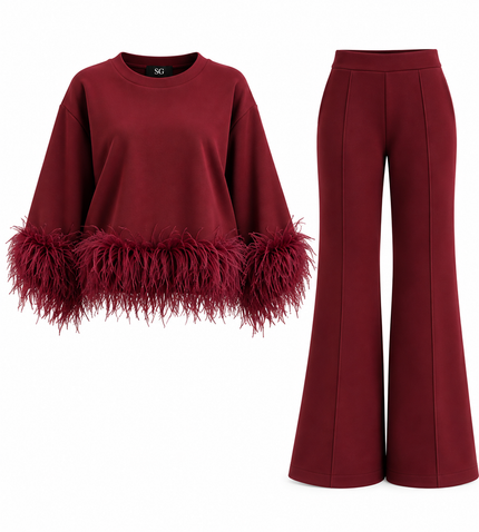 Garnet Feather Suit