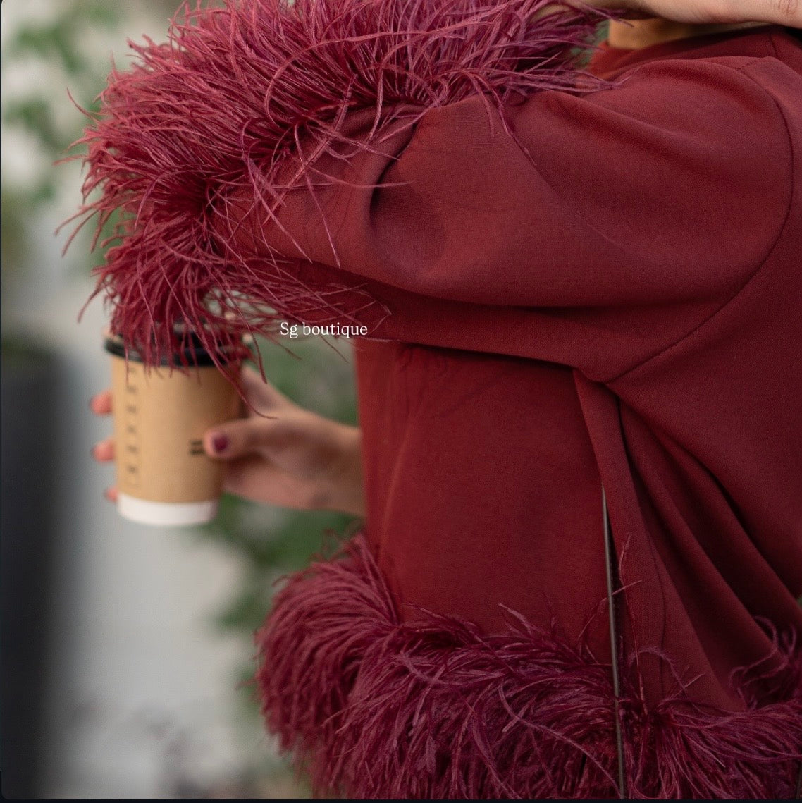 Garnet Feather Suit