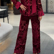 Velvet abaya detail
