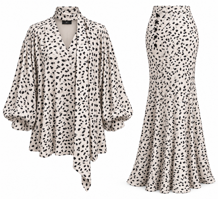 Iconic Spotted Crepe Set