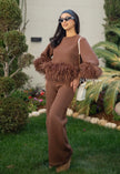 Brown Feather Set