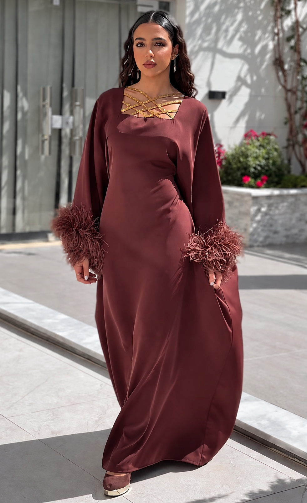 Golden Crest Abaya