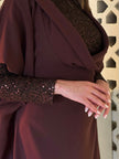 Mocha Lace Abaya